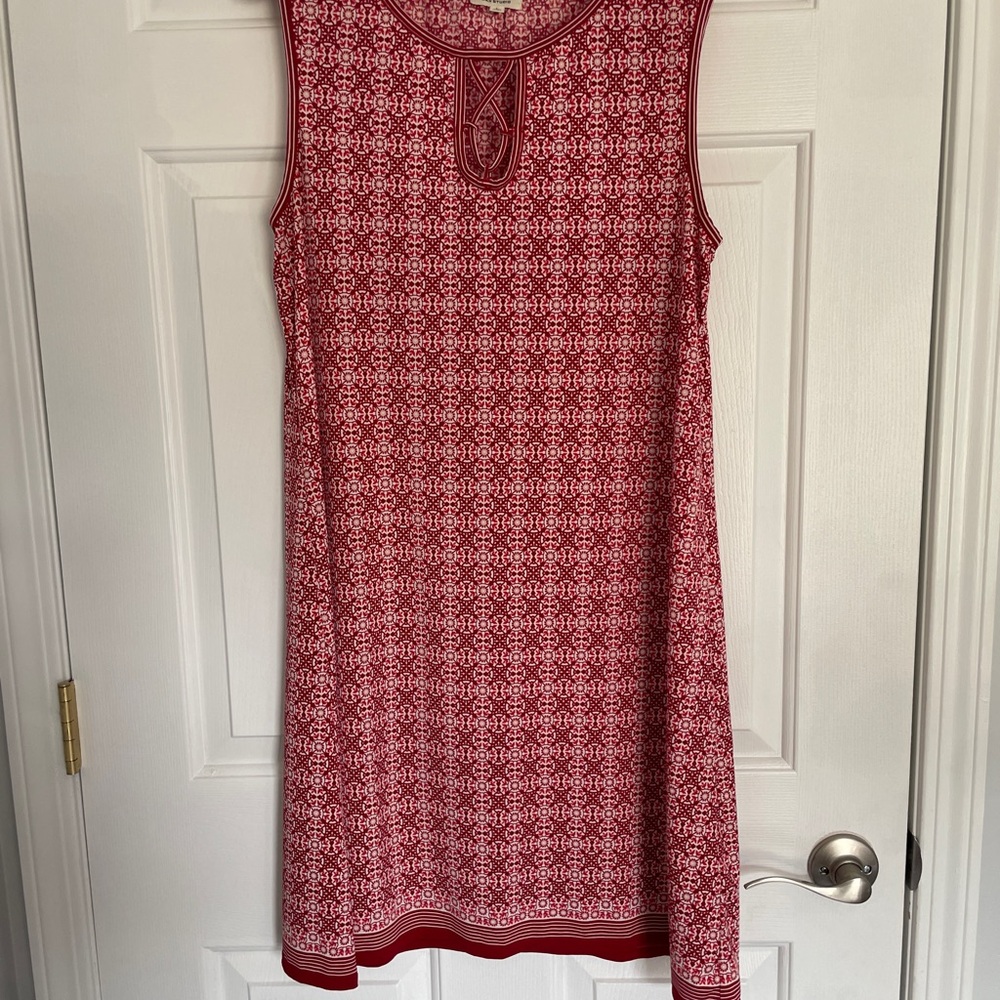 Max Studio Red Patterned Mini Dress